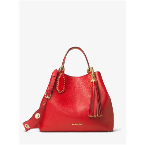 michael kors brooklyn bag red